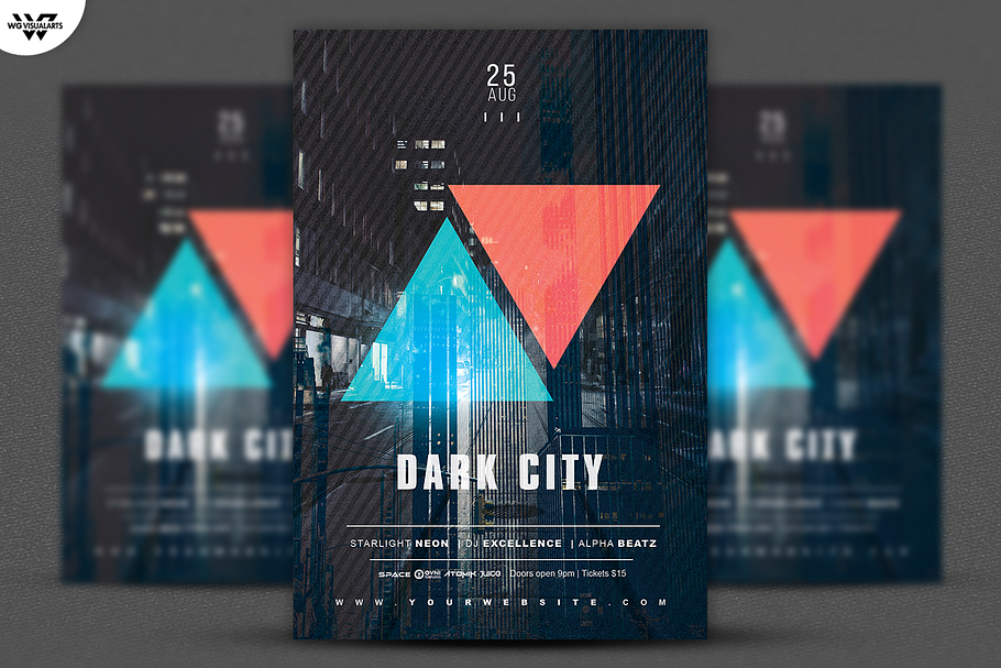 DARK CITY Flyer Template in Flyer Templates - product preview 8