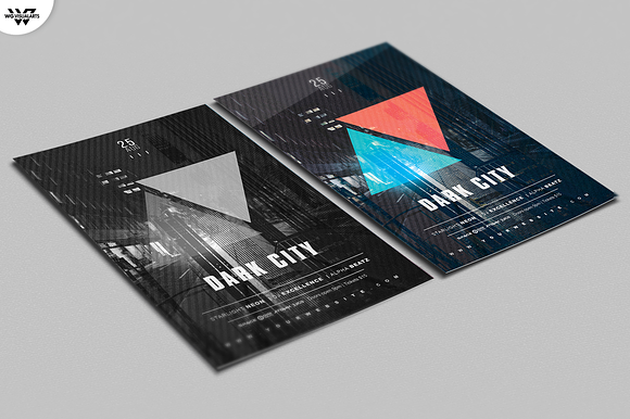 DARK CITY Flyer Template in Flyer Templates - product preview 1