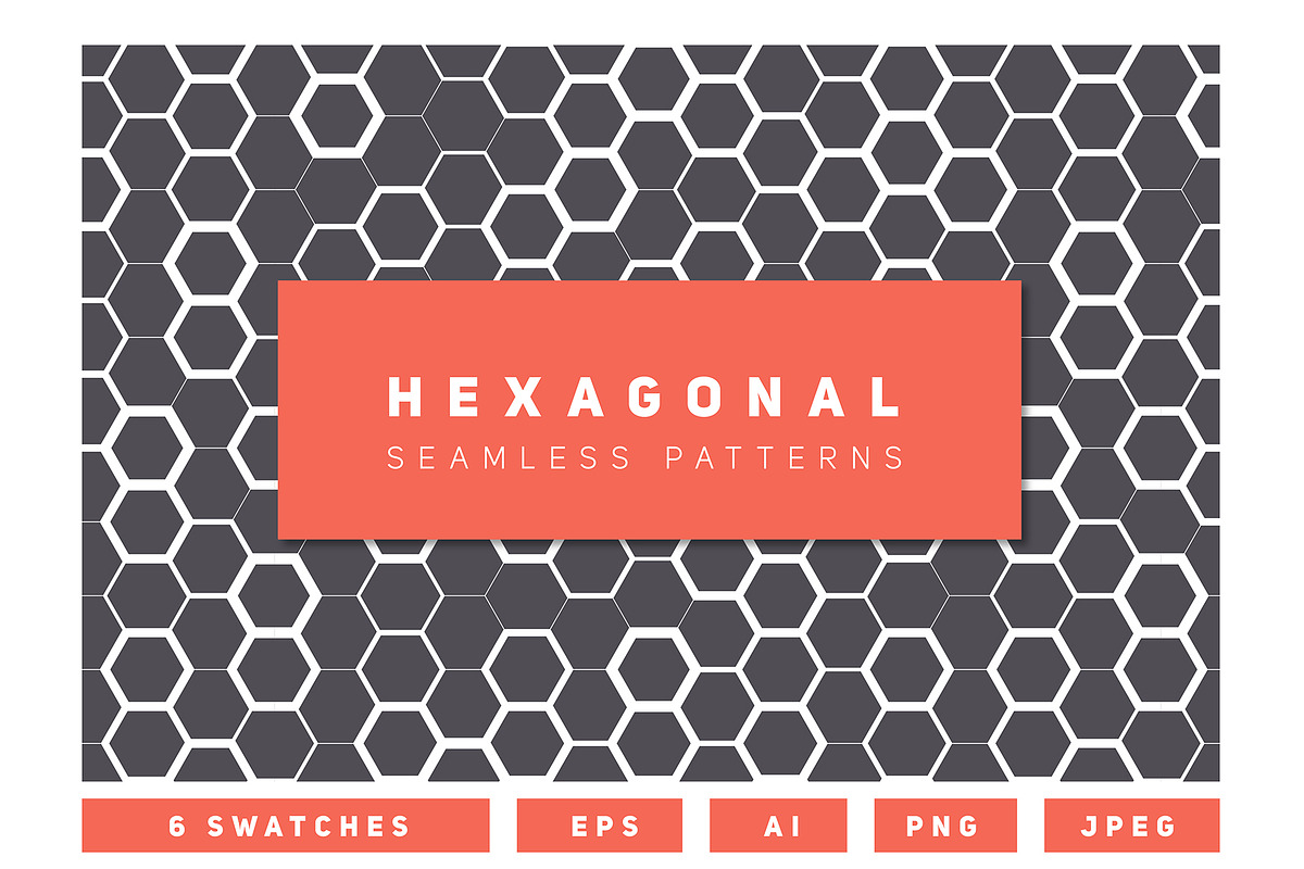 Hexagonal Seamless Patterns Set 1 in Patterns - product preview 8