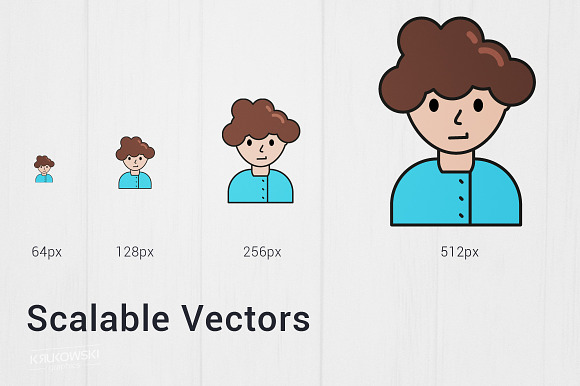 User Avatar Icon Set in Graphics - product preview 5