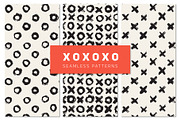 Hugs and Kisses. Seamless Patterns