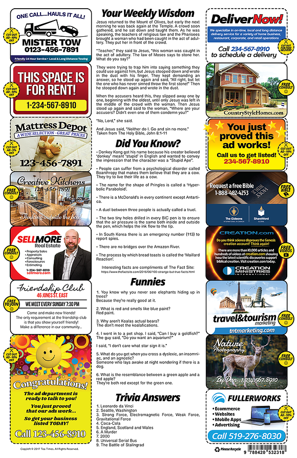 2 Page Newspaper Template in Flyer Templates - product preview 5