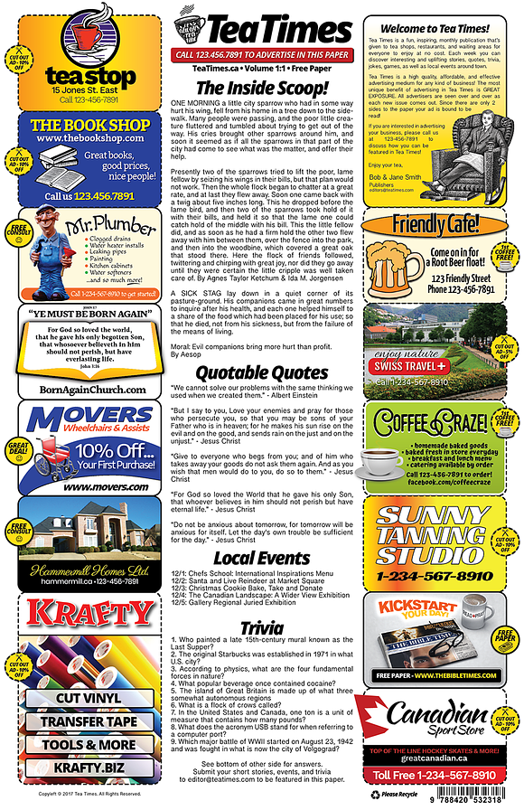 2 Page Newspaper Template in Flyer Templates - product preview 6