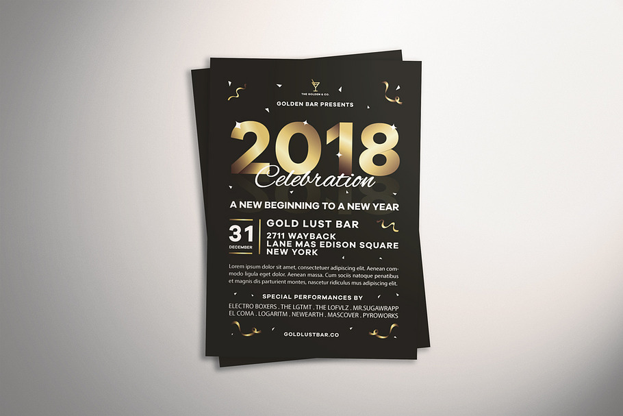 New Year's Eve Flyer in Flyer Templates - product preview 8