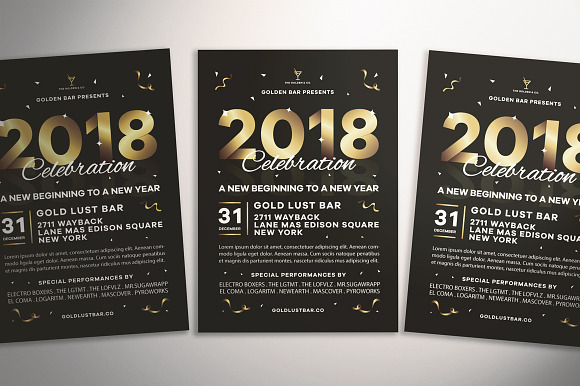 New Year's Eve Flyer in Flyer Templates - product preview 2