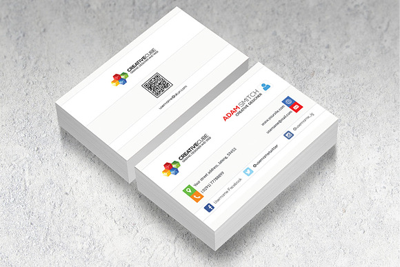 Simple Creative Business Card in Business Card Templates - product preview 1