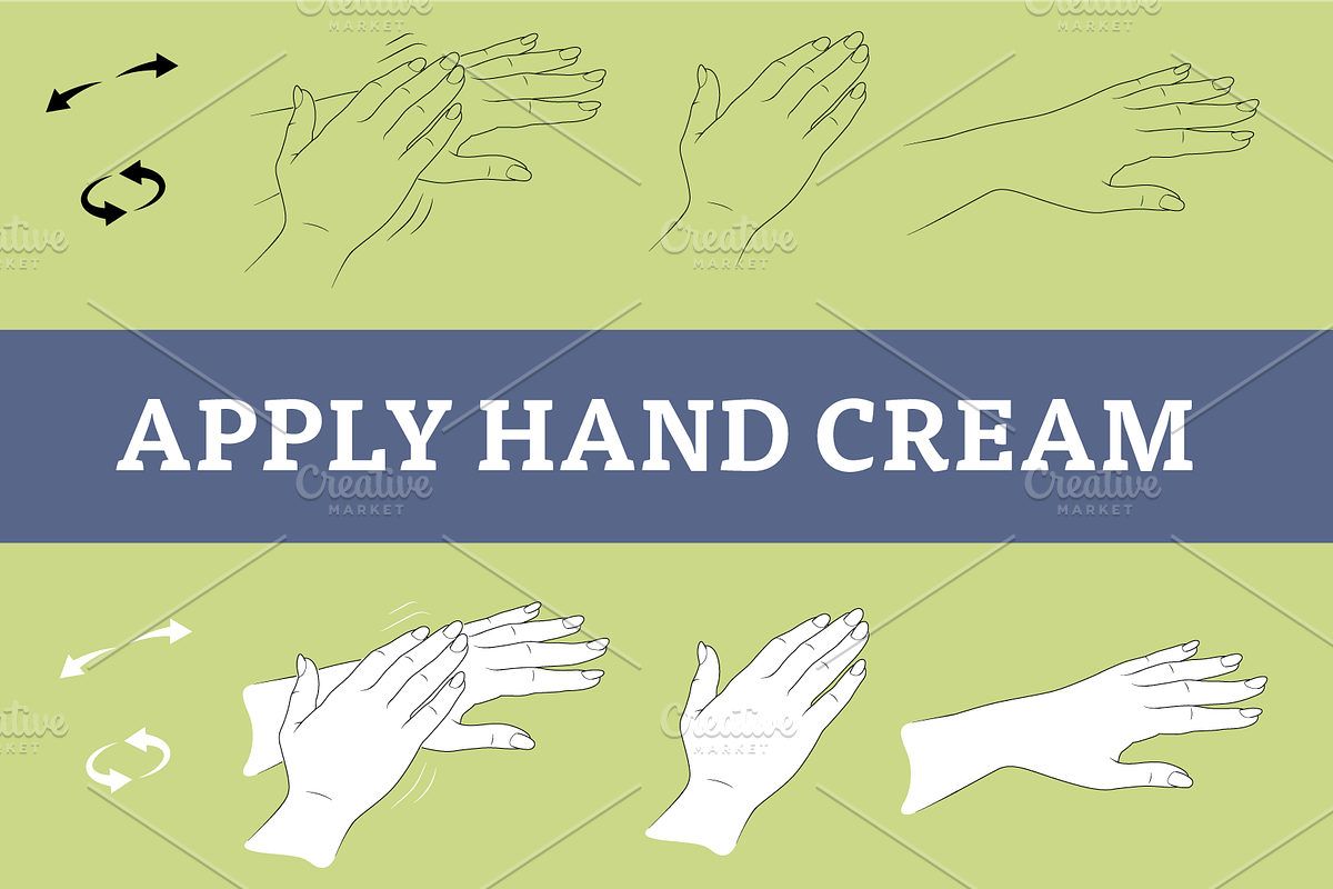 Apply hand cream - 1 in Illustrations - product preview 8