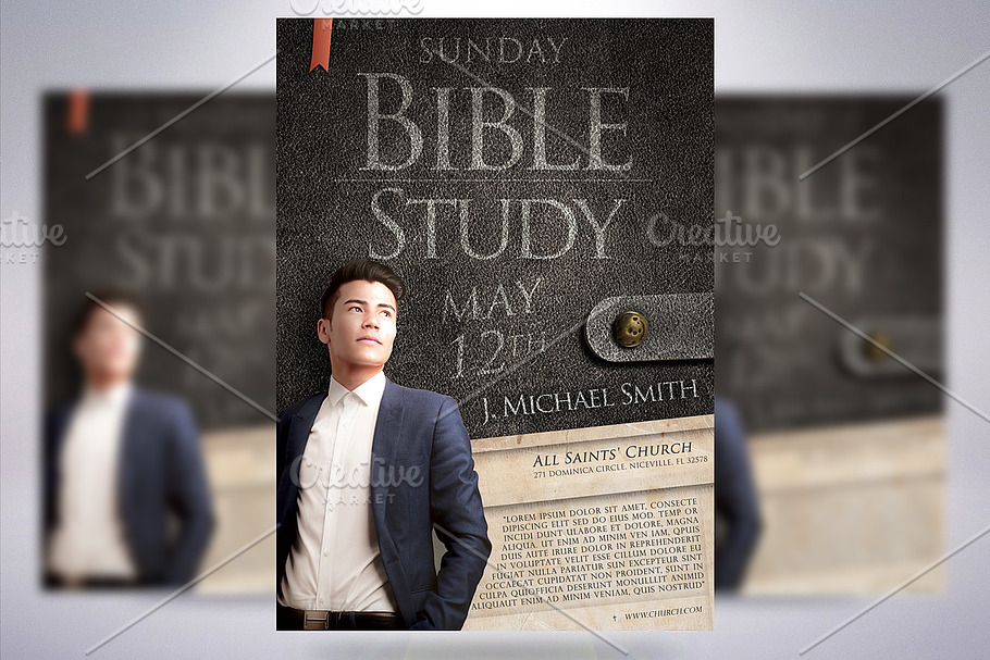 Bible Study in Flyer Templates - product preview 8
