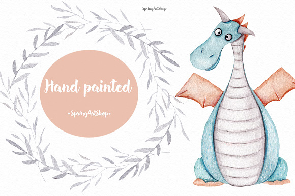 Christmas magic Winter Dragons in Illustrations - product preview 1