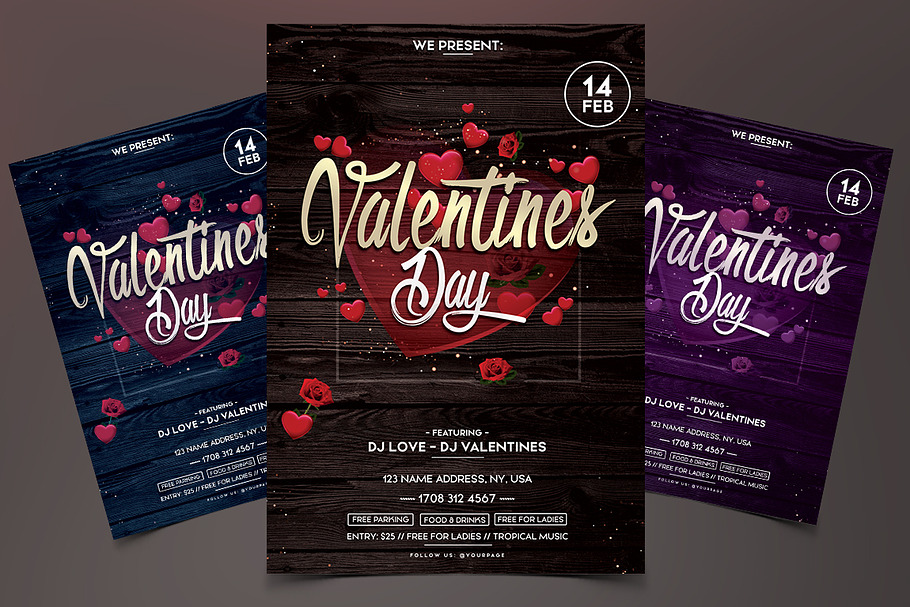 Valentines Day - PSD Flyer Template in Flyer Templates - product preview 8