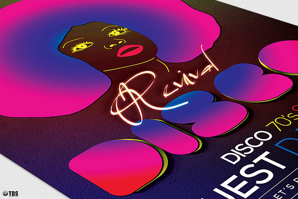 Disco Revival Flyer Template V2 in Flyer Templates - product preview 5