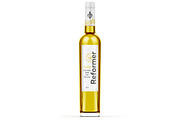 Glass Bottle with White wine Mockup