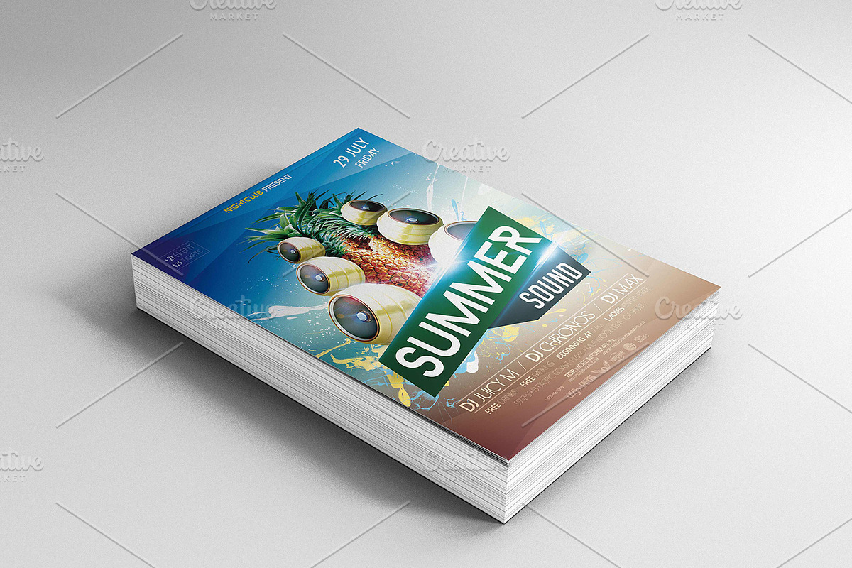 Summer Sound Flyer in Flyer Templates - product preview 8