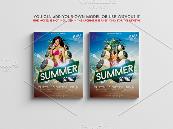 Summer Sound Flyer in Flyer Templates - product preview 1