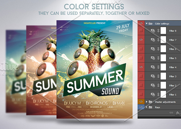 Summer Sound Flyer in Flyer Templates - product preview 2