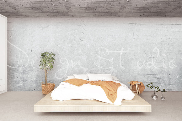 interior PSD, Bedroom SMART LAYER in Print Mockups - product preview 1