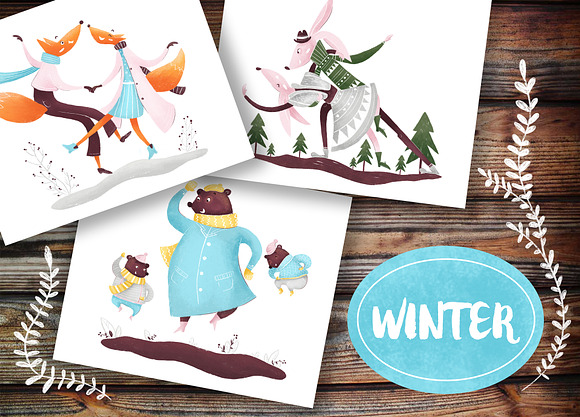 Collection of dancing animals in Illustrations - product preview 6