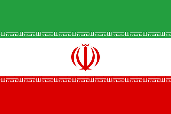 Vector of Iranian flag.