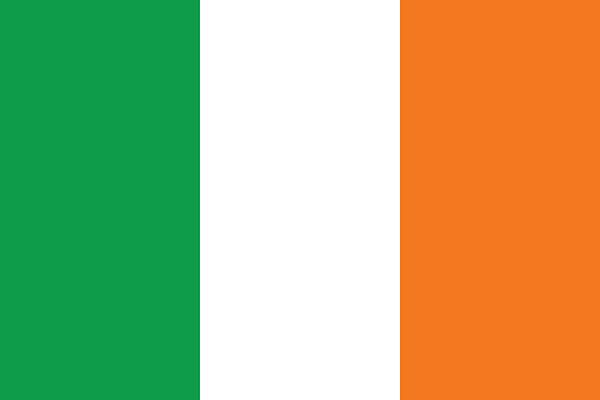Vector of Irish flag.