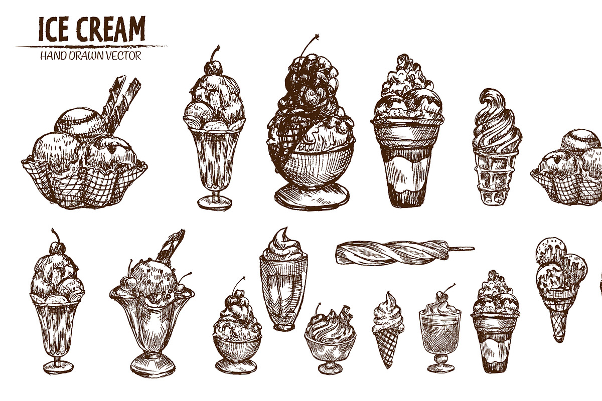 Bundle of 20 ice cream vector set 4 in Objects - product preview 8