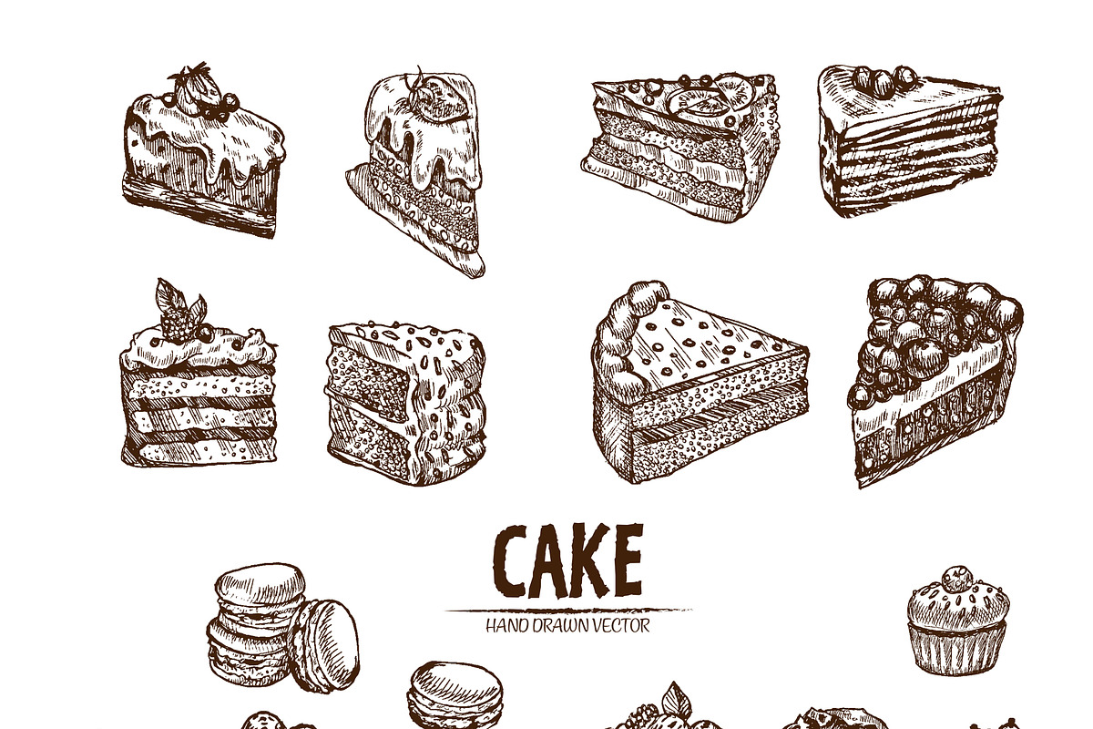 Bundle of 20 cake vector set 4 in Objects - product preview 8