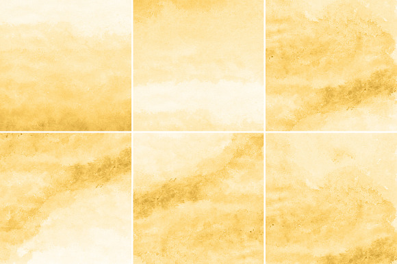 Yellow Gold Watercolor Backgrounds in Textures - product preview 1