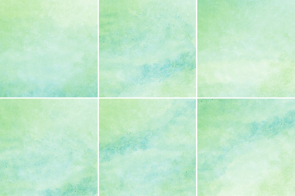 Green & Blue Watercolor Backgrounds in Textures - product preview 1
