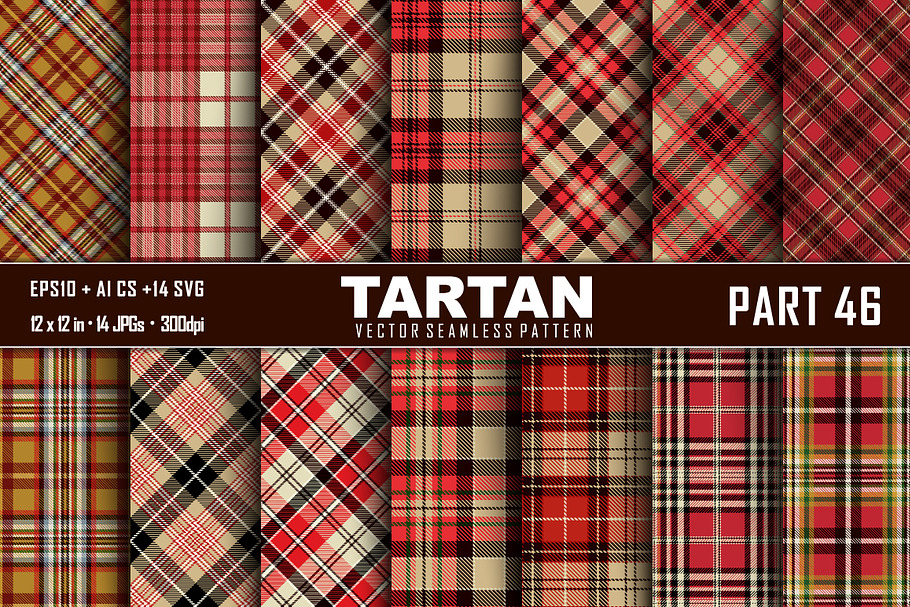 Seamless  Tartan Pattern Part - 46 in Patterns - product preview 8