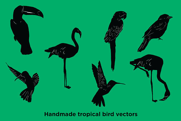 Handmade vector animal silhouettes in Illustrations - product preview 1