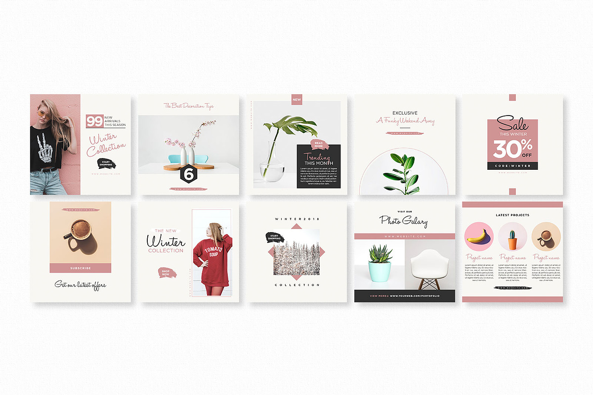Gravity Instagram Pack in Instagram Templates - product preview 8