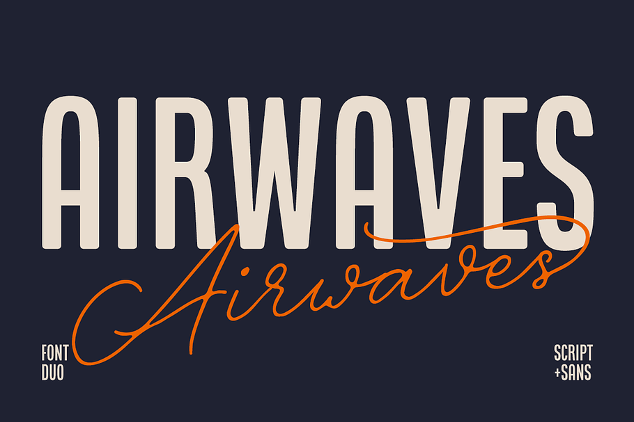 Airwaves Font Duo in Sans-Serif Fonts - product preview 8