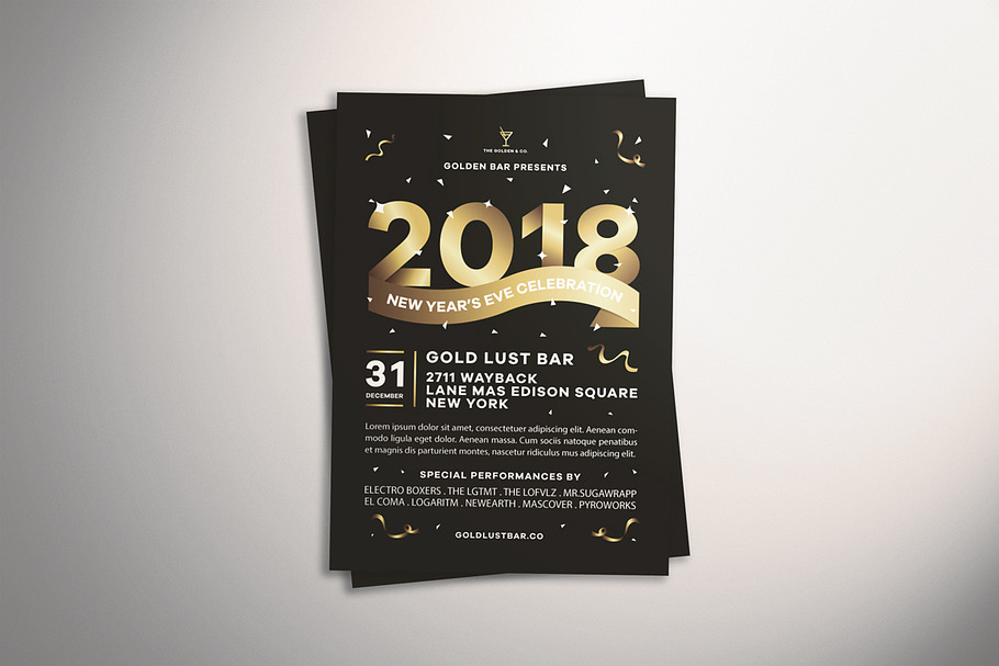 New Year's Eve Celebration Flyer