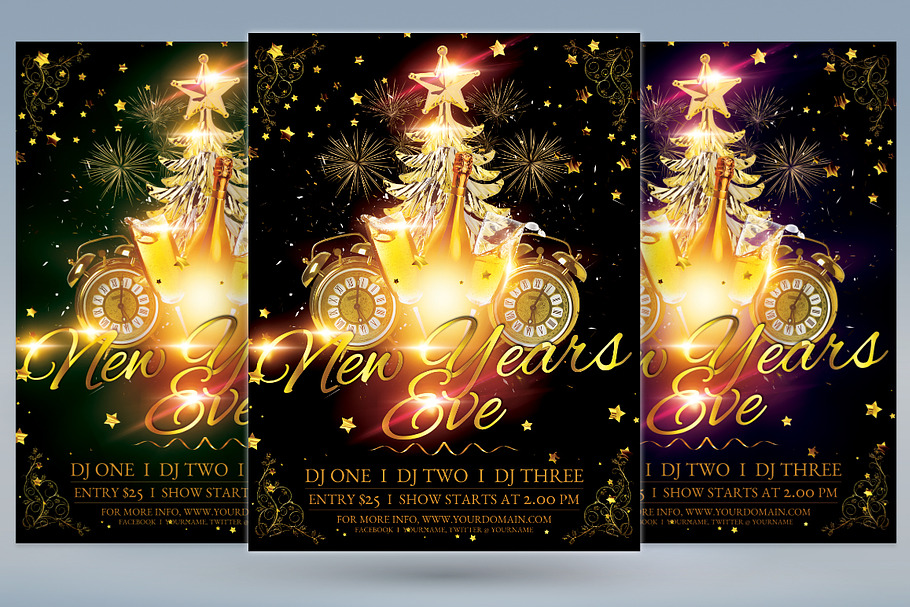 New Years Eve in Flyer Templates - product preview 8