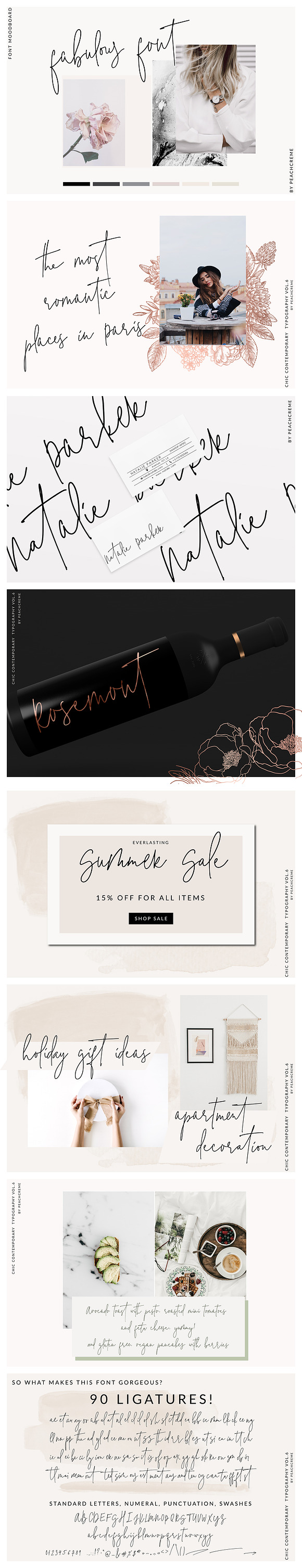 The Styled Edit- Chic Ligature Font in Wedding Fonts - product preview 1