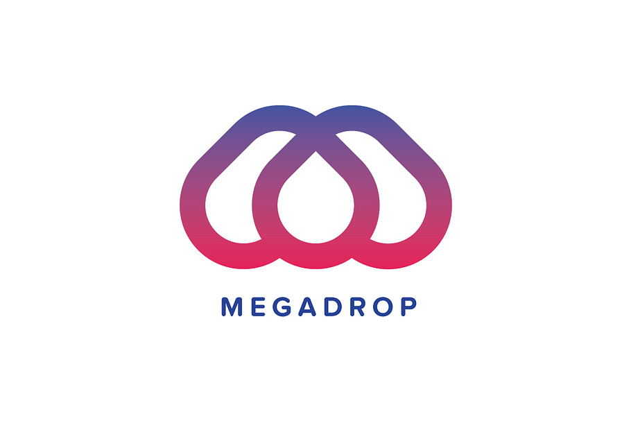MagaDrop M Letter Logo Template in Logo Templates - product preview 8