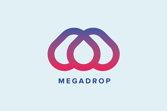 MagaDrop M Letter Logo Template in Logo Templates - product preview 1