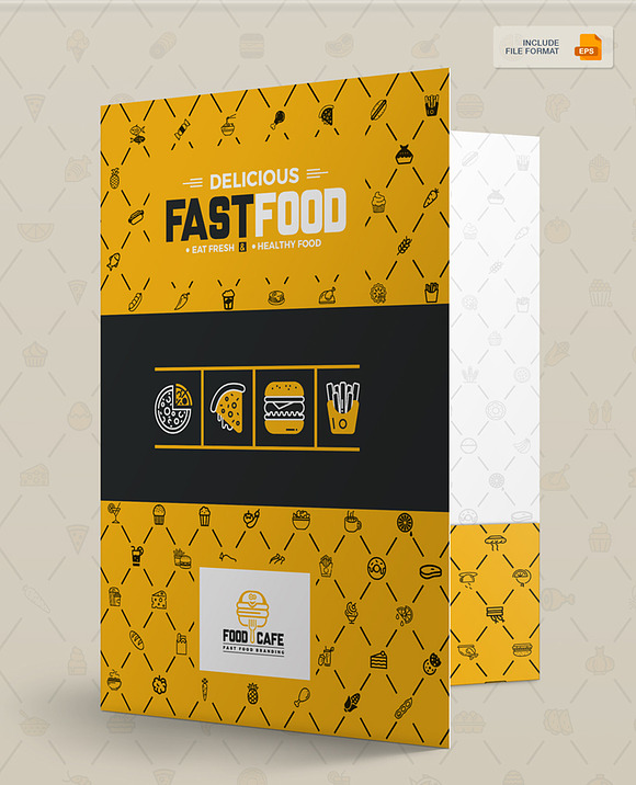 Branding Identity for Fast Food in Branding Mockups - product preview 7