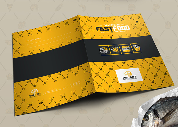 Branding Identity for Fast Food in Branding Mockups - product preview 9