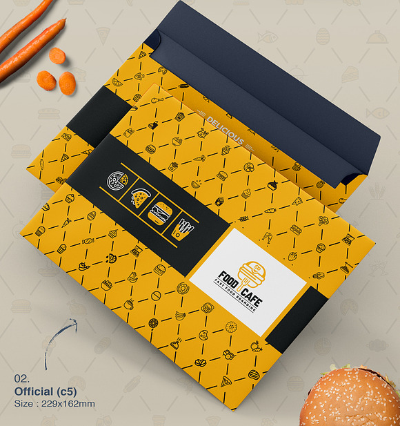 Branding Identity for Fast Food in Branding Mockups - product preview 12