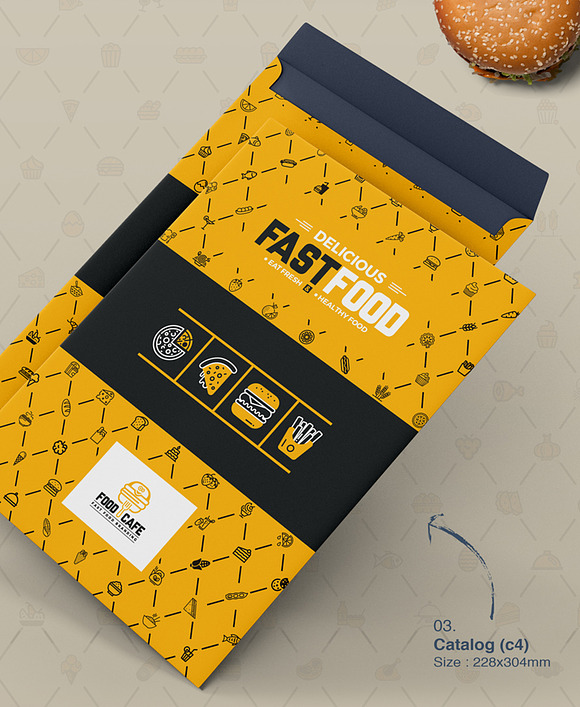 Branding Identity for Fast Food in Branding Mockups - product preview 13