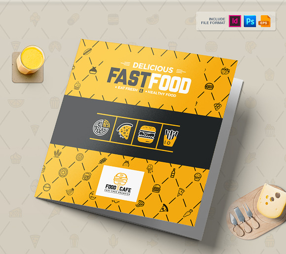 Branding Identity for Fast Food in Branding Mockups - product preview 15