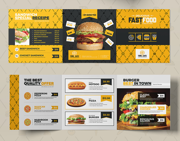 Branding Identity for Fast Food in Branding Mockups - product preview 16