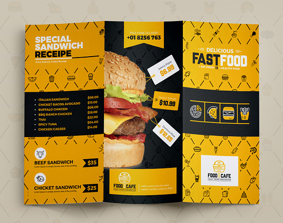 Branding Identity for Fast Food in Branding Mockups - product preview 17