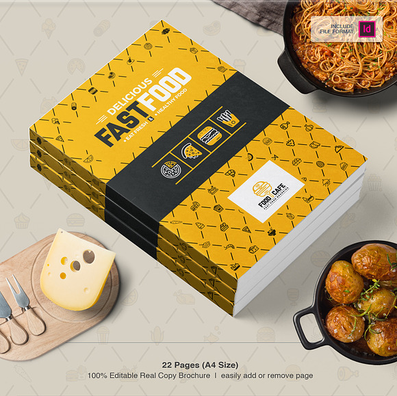 Branding Identity for Fast Food in Branding Mockups - product preview 19