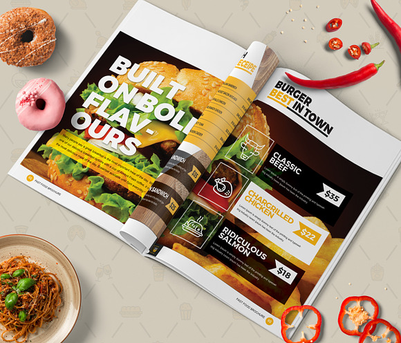 Branding Identity for Fast Food in Branding Mockups - product preview 25