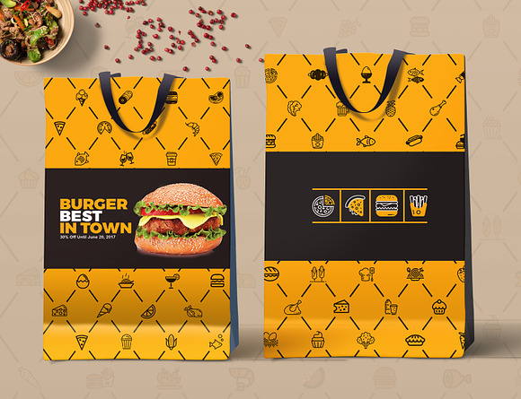 Branding Identity for Fast Food in Branding Mockups - product preview 49