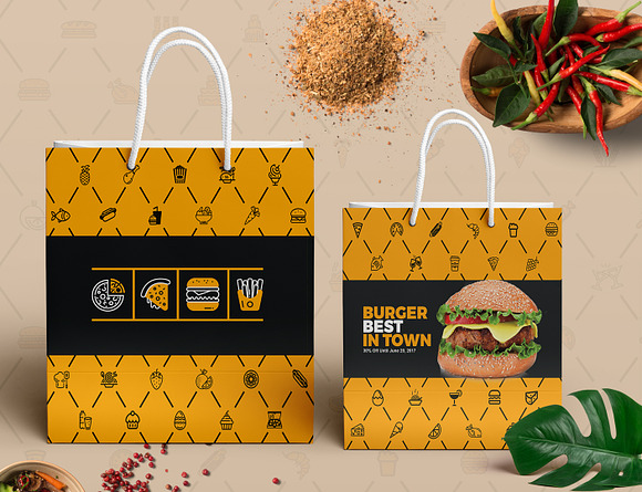 Branding Identity for Fast Food in Branding Mockups - product preview 50