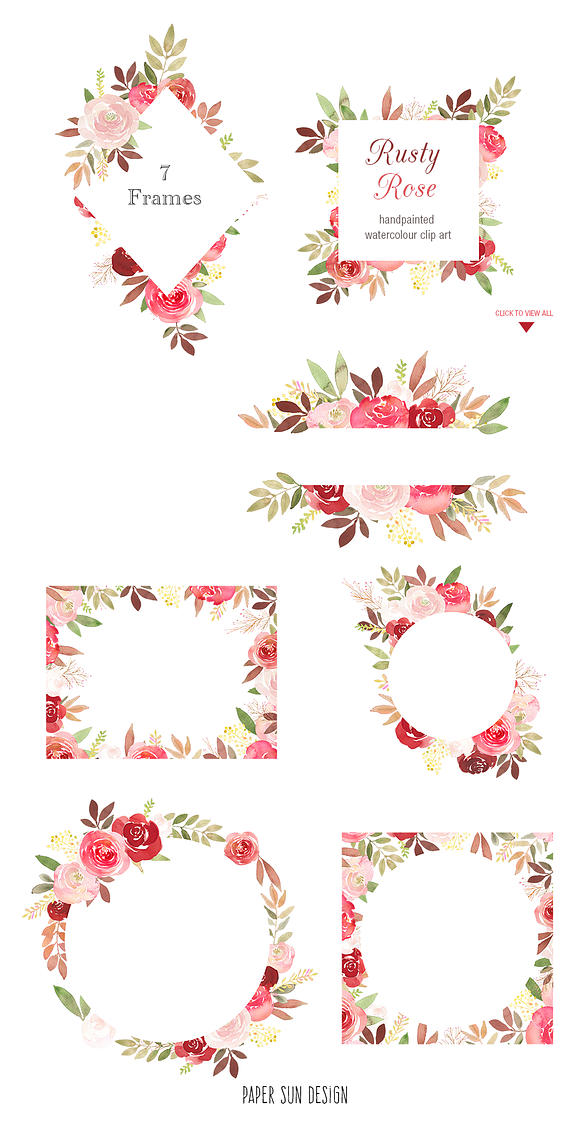 Rusty Rose Complete Design Set in Illustrations - product preview 3