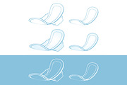 Hygiene pantyliners clipart