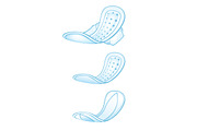Hygiene pantyliners clipart